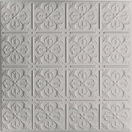 Ceilume Fleur-de-lis 2ft x 2ft Stone Ceiling Tile V3-FLEUR-22STO